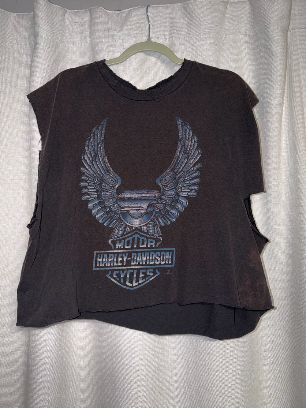 Distressed Harley Davidson Muscle Tee